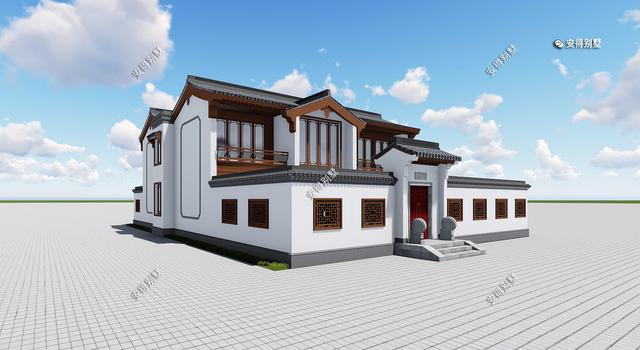 5套氣場十足的新中式合院別墅設(shè)計(jì)圖，帶你見識真正的豪宅