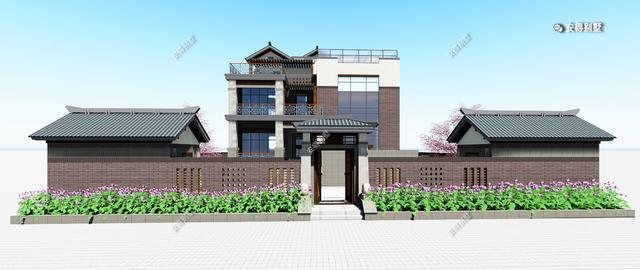 5套氣場十足的新中式合院別墅設(shè)計(jì)圖，帶你見識真正的豪宅