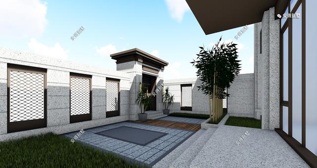 新中式的雙拼別墅設(shè)計(jì)圖，建筑造型盡顯高端，兄弟這樣建房才叫豪宅。