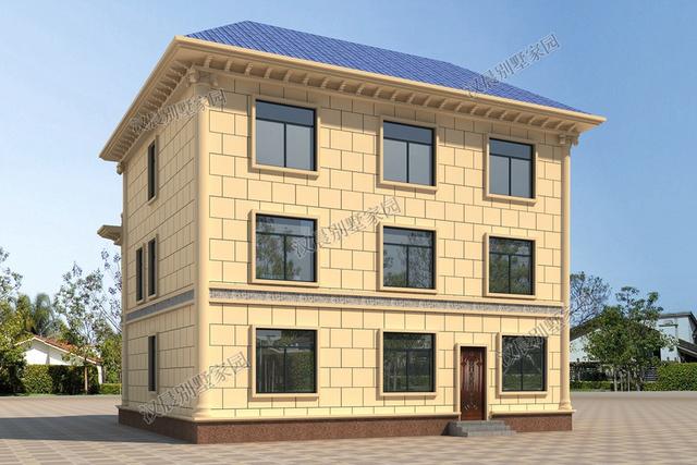 氣派歐式三層別墅設(shè)計(jì)圖12.6X13.1米，顯眼大方洋氣舒適，過(guò)目難忘