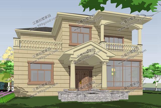 外觀漂亮的二層小別墅設(shè)計(jì)圖，造價(jià)30萬左右，復(fù)式布局最受歡迎