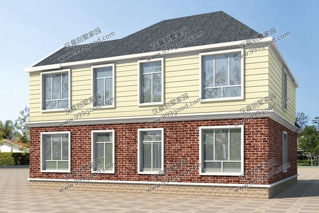 外觀漂亮的二層小別墅設(shè)計(jì)圖，造價(jià)30萬左右，復(fù)式布局最受歡迎