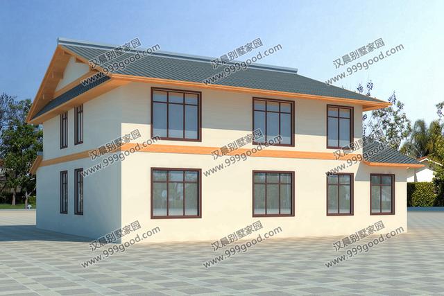 外觀漂亮的二層小別墅設(shè)計(jì)圖，造價(jià)30萬左右，復(fù)式布局最受歡迎