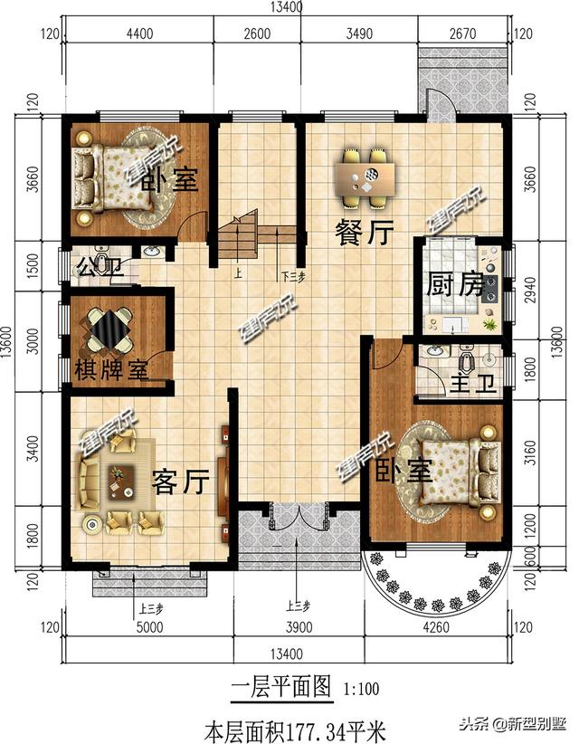 這棟經(jīng)典別墅設(shè)計(jì)圖，讓你一家日子紅紅火火