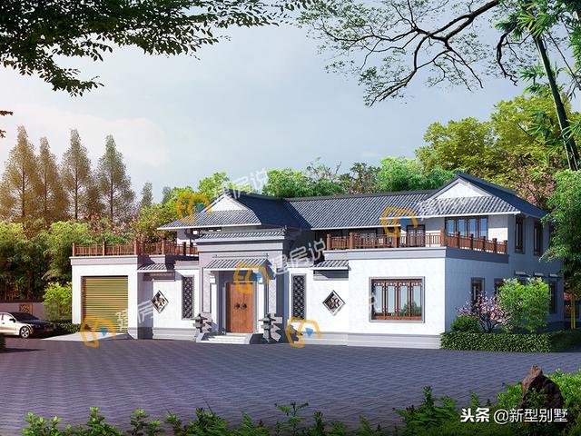 經(jīng)典四合院設(shè)計圖，60萬開建，還配套了大車庫，身份的象征