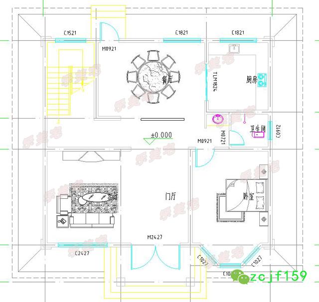 實(shí)拍農(nóng)村三層自建房設(shè)計(jì)效果圖，色彩搭配溫馨靚麗