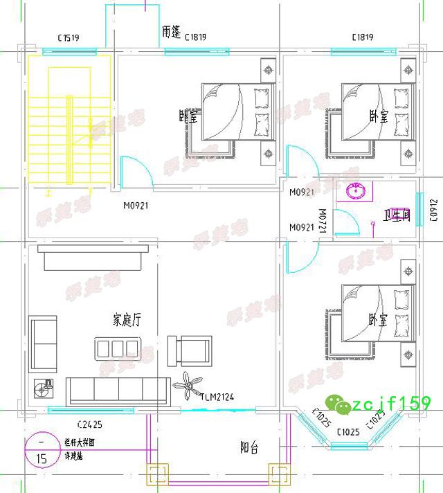實(shí)拍農(nóng)村三層自建房設(shè)計(jì)效果圖，色彩搭配溫馨靚麗