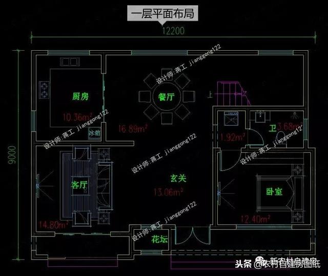更具美感的平屋頂農(nóng)村別墅設(shè)計(jì)圖，層次分明的現(xiàn)代風(fēng)，占地面積都不大