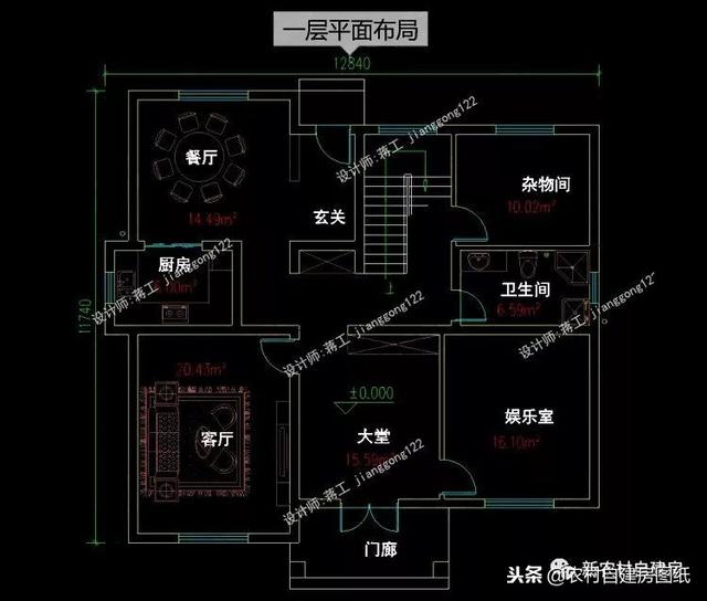 更具美感的平屋頂農(nóng)村別墅設(shè)計(jì)圖，層次分明的現(xiàn)代風(fēng)，占地面積都不大