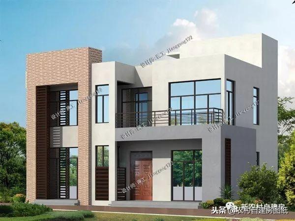 更具美感的平屋頂農(nóng)村別墅設(shè)計(jì)圖，層次分明的現(xiàn)代風(fēng)，占地面積都不大