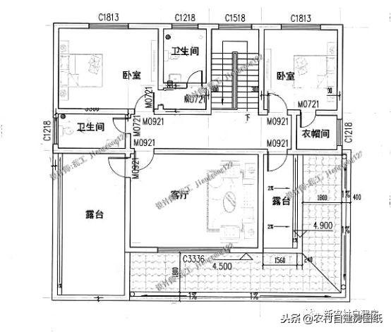 農(nóng)村別墅設(shè)計(jì)首選帶露臺(tái)戶型，露臺(tái)讓你享受陽光的同時(shí)更有安全感