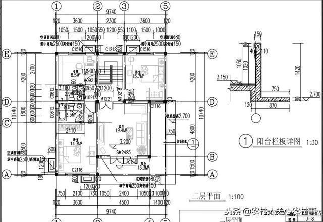 宅基地小的福利來啦，占地面積90平的二層別墅設(shè)計(jì)圖，洋氣又大氣