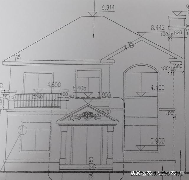 二層簡約住宅建筑設(shè)計(jì)圖，占地面積100平米，造價(jià)經(jīng)濟(jì)，讓你有面子