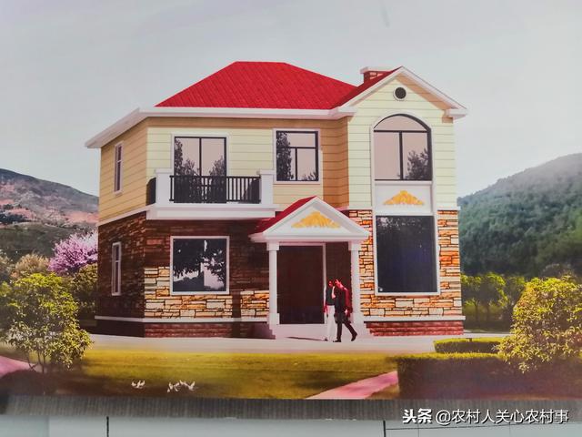 二層簡約住宅建筑設(shè)計(jì)圖，占地面積100平米，造價(jià)經(jīng)濟(jì)，讓你有面子