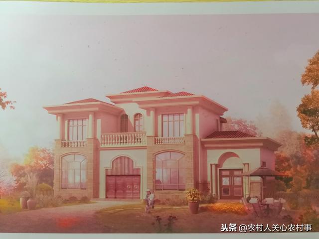 現(xiàn)代豪華兩層別墅設(shè)計圖，外觀造型較古典淡雅，創(chuàng)新設(shè)計，方正實用