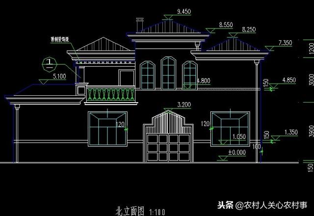 現(xiàn)代豪華兩層別墅設(shè)計圖，外觀造型較古典淡雅，創(chuàng)新設(shè)計，方正實用