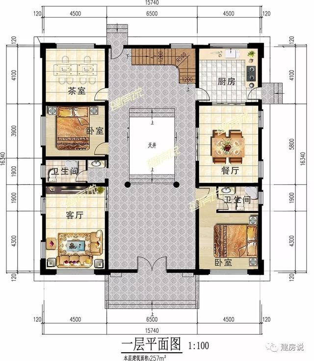 新中式別墅設(shè)計圖，風景先生都說好，越住越有錢