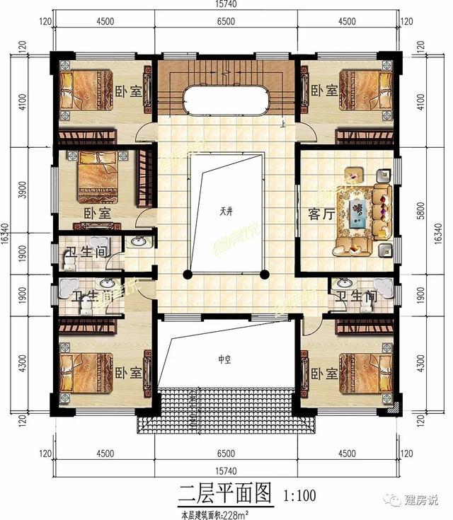新中式別墅設(shè)計圖，風景先生都說好，越住越有錢