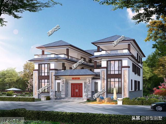 2024新款別墅設(shè)計圖，配套地下車庫，電梯，這別墅真享受