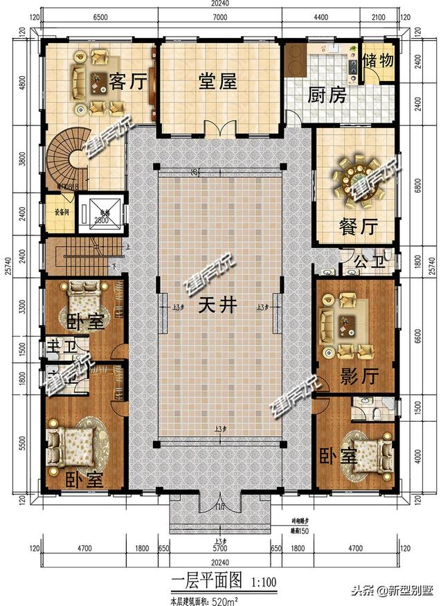 2024新款別墅設(shè)計圖，配套地下車庫，電梯，這別墅真享受