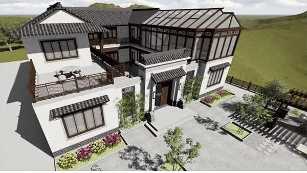 中式農(nóng)村別墅設(shè)計圖，最高級的炫富，429平米設(shè)9室2廳中庸大氣！