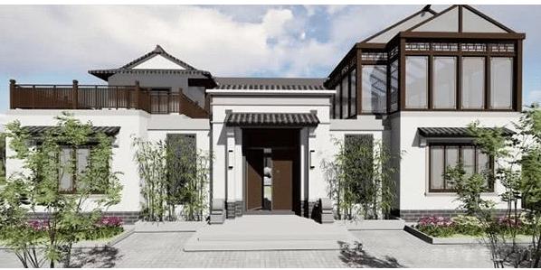 中式農(nóng)村別墅設(shè)計圖，最高級的炫富，429平米設(shè)9室2廳中庸大氣！