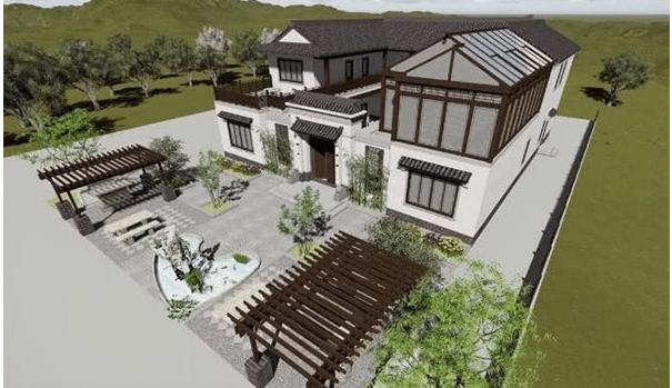 中式農(nóng)村別墅設(shè)計圖，最高級的炫富，429平米設(shè)9室2廳中庸大氣！