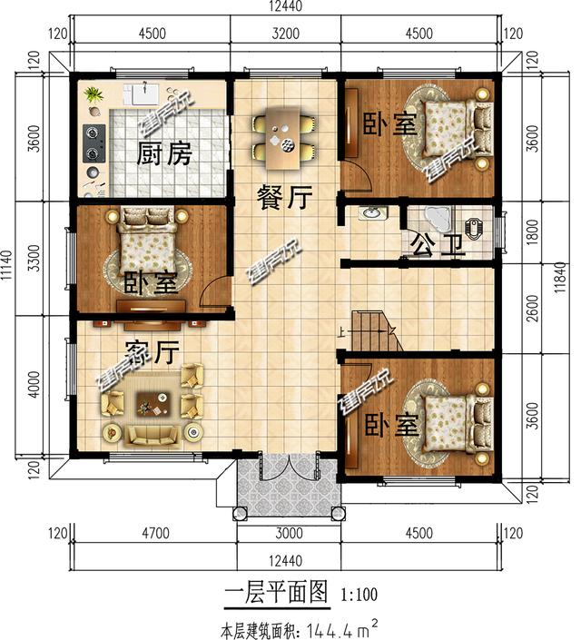 氣質(zhì)突出的歐式別墅設(shè)計(jì)圖，三四十萬建，在農(nóng)村倍受歡迎