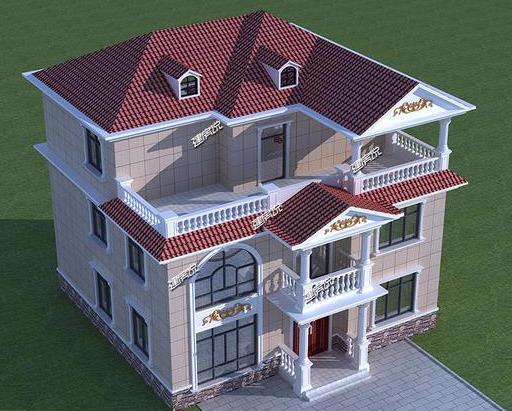 氣質(zhì)突出的歐式別墅設(shè)計(jì)圖，三四十萬建，在農(nóng)村倍受歡迎