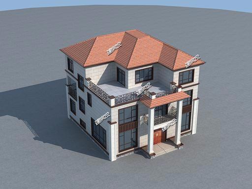 占地146平三層豪華新中式別墅設(shè)計(jì)圖，村里人都搶著蓋，超贊