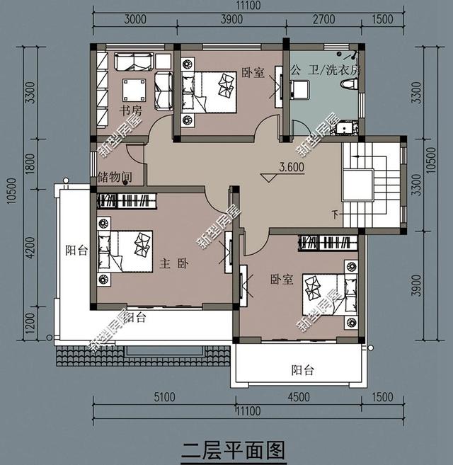5套10米面寬的農(nóng)村別墅設(shè)計(jì)圖，第4套20多萬(wàn)你建嗎？