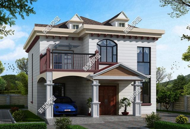 5套10米面寬的農(nóng)村別墅設(shè)計(jì)圖，第4套20多萬(wàn)你建嗎？