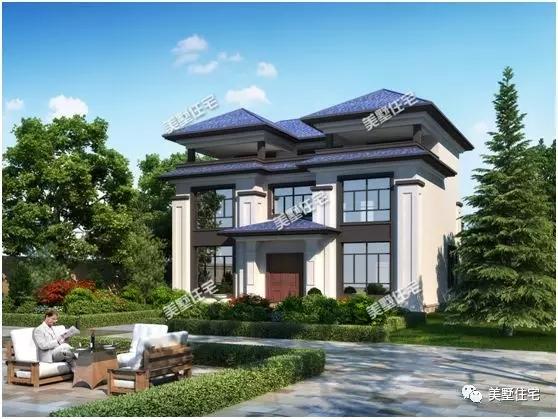 這5套三層農(nóng)村別墅設(shè)計(jì)圖，你確是要看一看，40多萬建出百萬效果