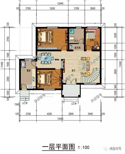 這5套三層農(nóng)村別墅設(shè)計(jì)圖，你確是要看一看，40多萬建出百萬效果