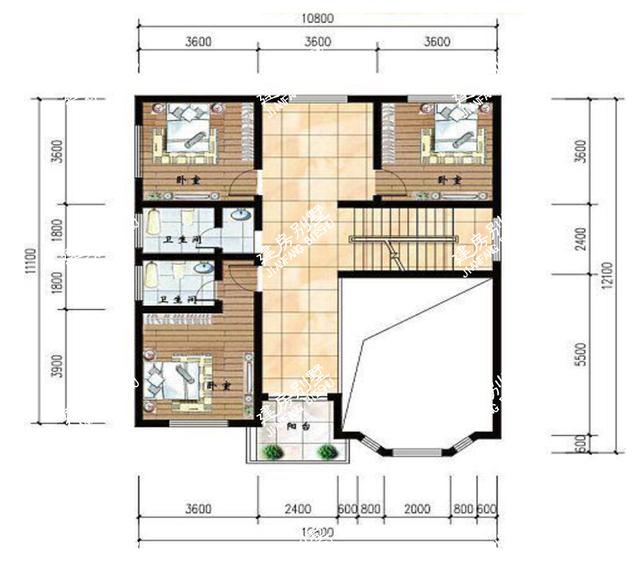 農(nóng)村二層小別墅設計圖推薦，除了外觀精致，布局更重要