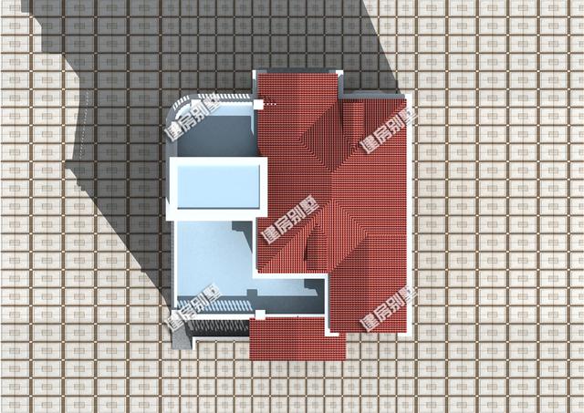 三層別墅設計圖，12.8x15.1帶架空層，室外樓梯全村第一家！