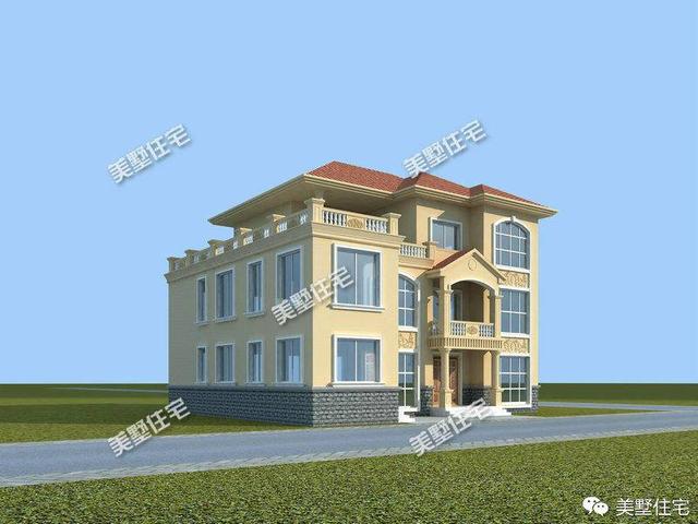 江西人喜歡的典雅低調(diào)三層別墅設(shè)計(jì)圖，功能實(shí)用造型大方