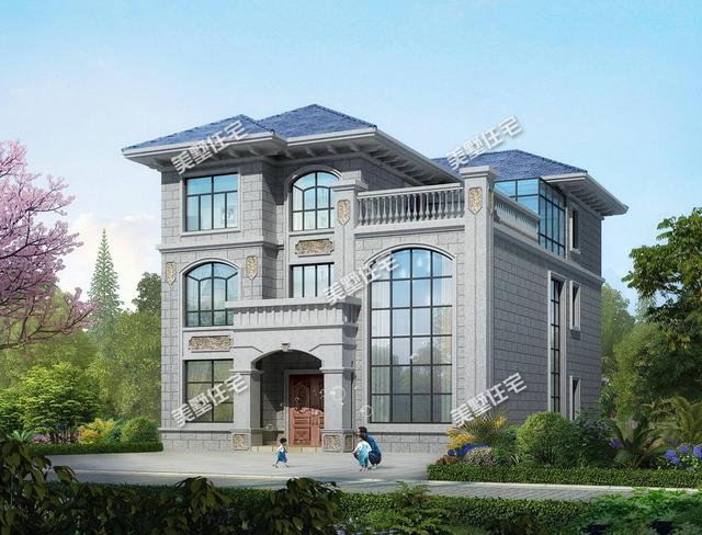 江西人喜歡的典雅低調(diào)三層別墅設(shè)計(jì)圖，功能實(shí)用造型大方