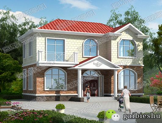 農村二層小別墅全套設計施工圖，符合現(xiàn)代人的審美及生活習慣，經濟實用