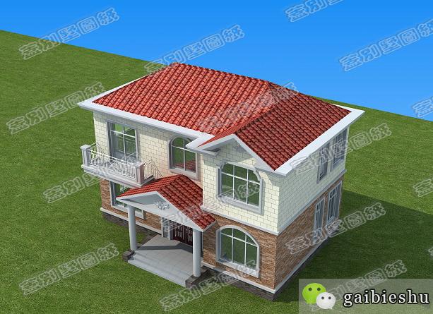 農村二層小別墅全套設計施工圖，符合現(xiàn)代人的審美及生活習慣，經濟實用