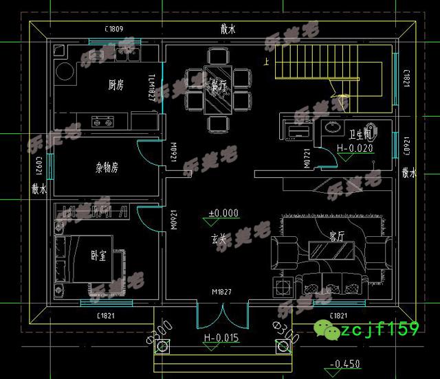 歐式田園風(fēng)二層小別墅設(shè)計(jì)圖，清新自然，溫馨優(yōu)雅