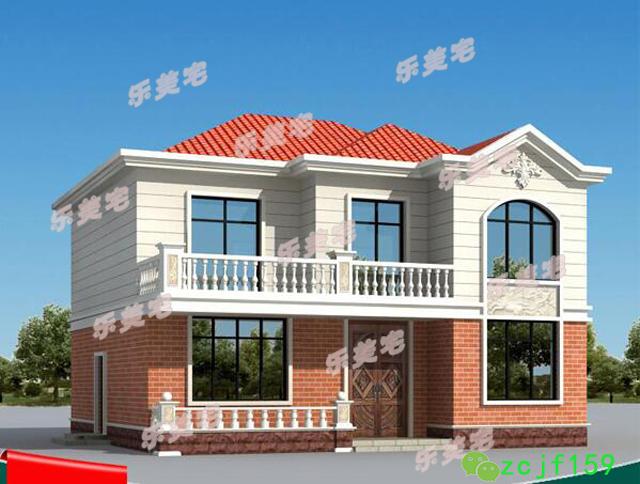 歐式田園風(fēng)二層小別墅設(shè)計(jì)圖，清新自然，溫馨優(yōu)雅