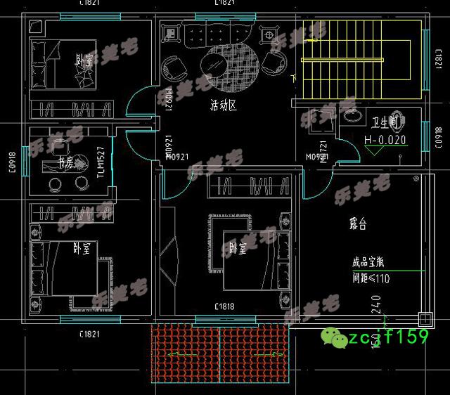 歐式田園風(fēng)二層小別墅設(shè)計(jì)圖，清新自然，溫馨優(yōu)雅