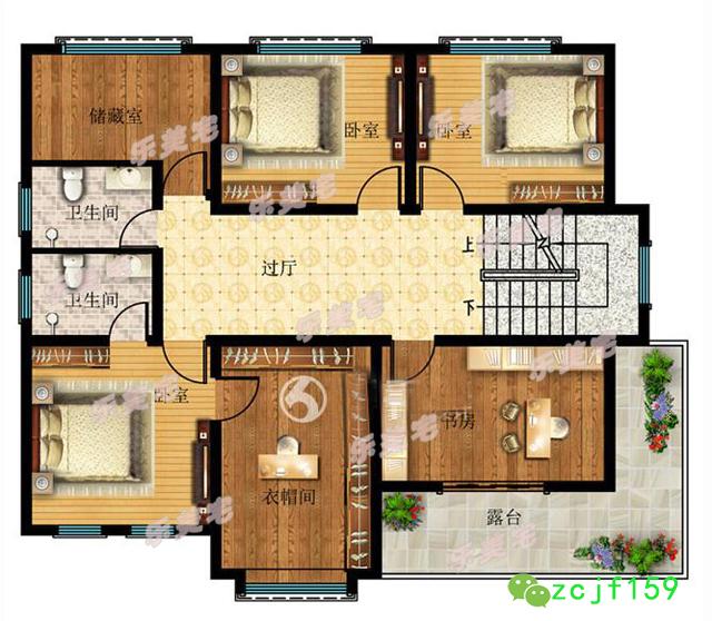 英式二層別墅設(shè)計圖紙，帶閣樓設(shè)計，別墅不失莊重典雅