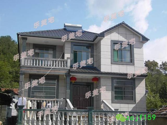 農(nóng)村二層小別墅實(shí)景圖設(shè)計(jì)效果圖，戶型立體美觀大方，室內(nèi)通風(fēng)透氣