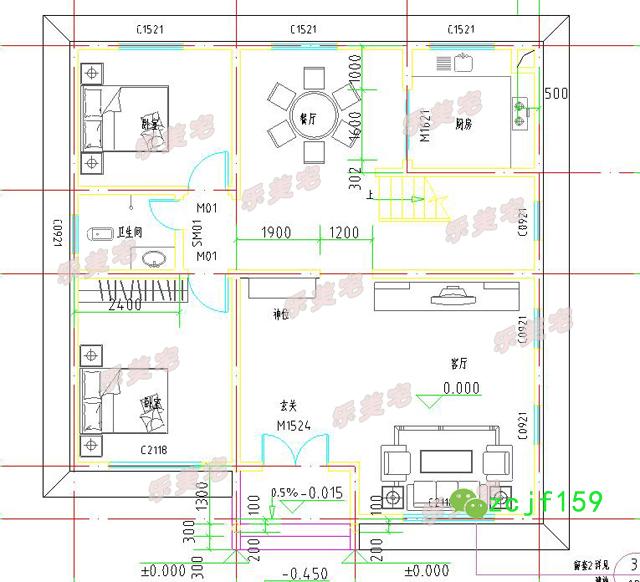 農(nóng)村二層小別墅實(shí)景圖設(shè)計(jì)效果圖，戶型立體美觀大方，室內(nèi)通風(fēng)透氣