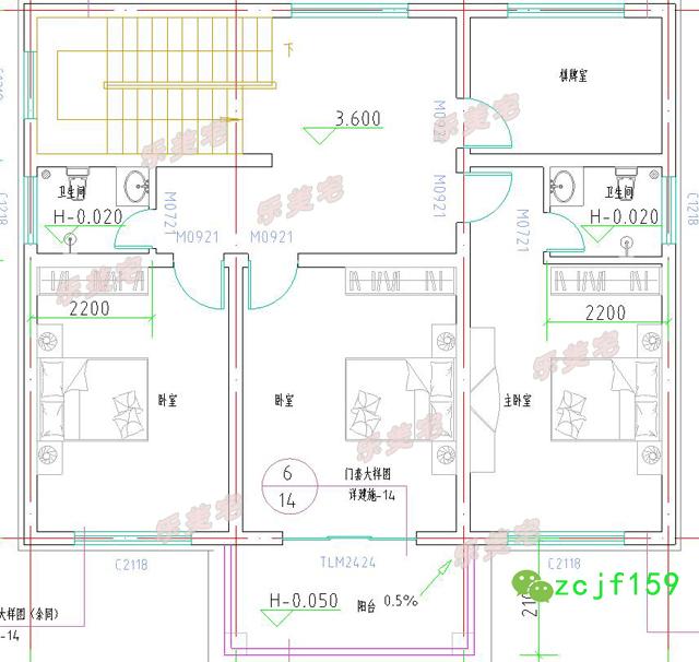 農(nóng)村二層別墅設(shè)計(jì)圖，外觀簡(jiǎn)潔大方，功能區(qū)分合理