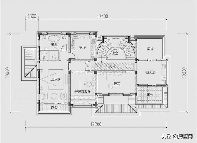 三層新中式別墅設(shè)計(jì)圖，風(fēng)格中西結(jié)合，設(shè)計(jì)感十足