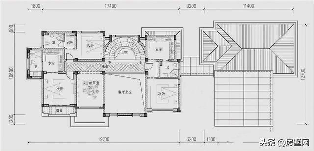 三層新中式別墅設(shè)計(jì)圖，風(fēng)格中西結(jié)合，設(shè)計(jì)感十足