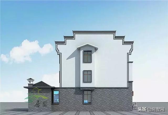 三層中式徽派別墅設(shè)計圖，別墅空間大，滿足一家人的居住，美到拉仇恨